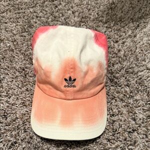 Adidas Pink and Orange Tie-Dye Cap